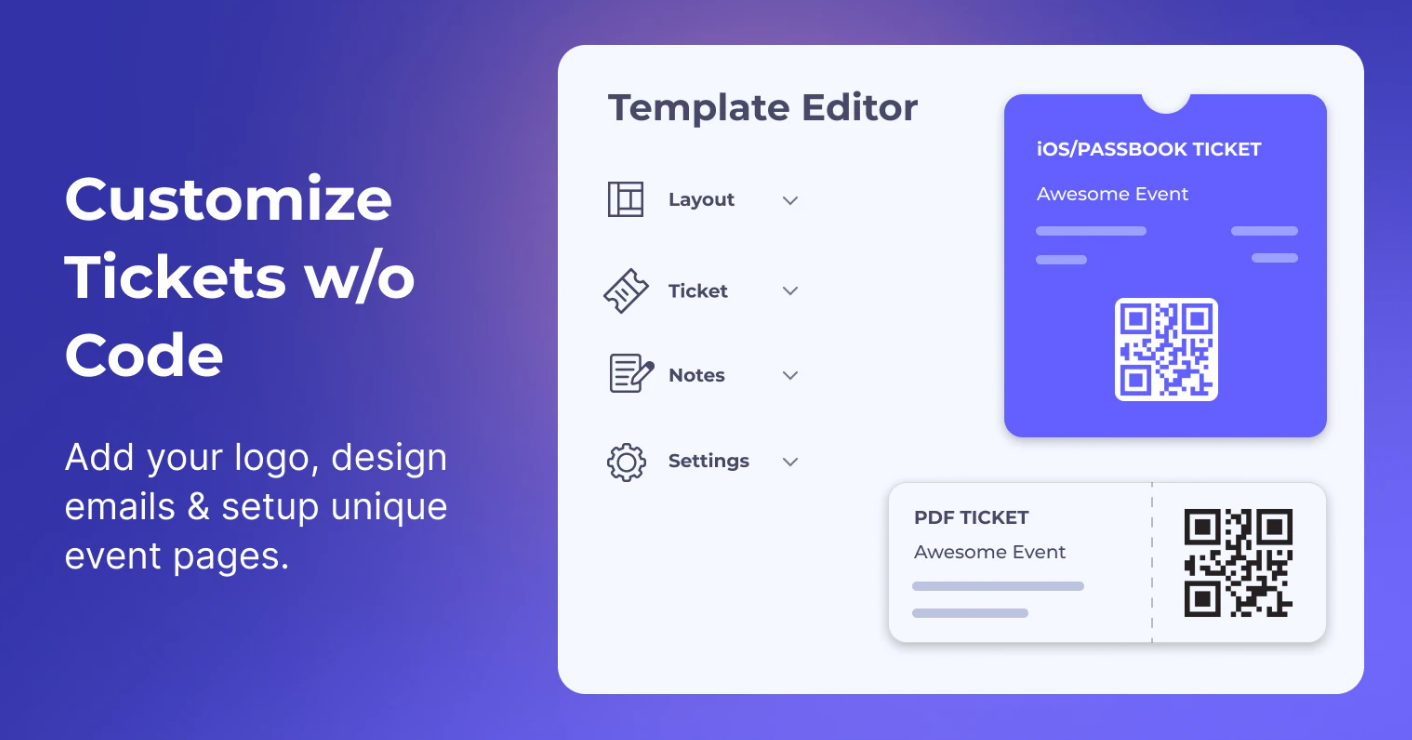 Evey Events QR check-in app scanning tickets at the door