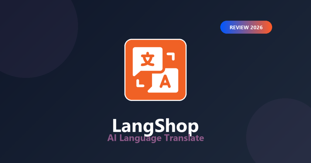 Featured image for LangShop Review 2026: Shopify AI Translation App