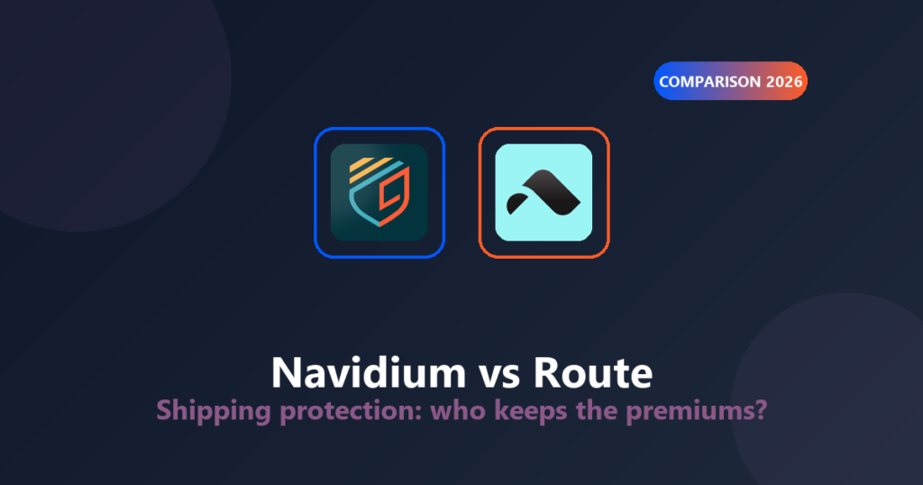 Navidium vs Route comparison - Shopify shipping protection apps