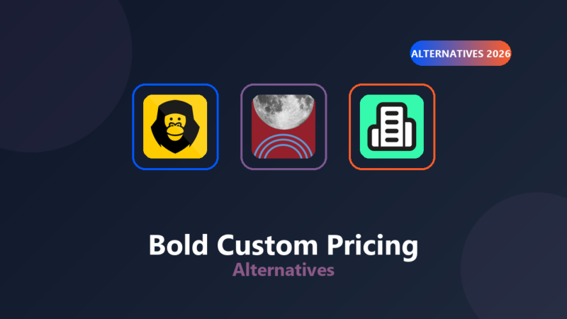 Bold Custom Pricing alternatives for Shopify, 2026