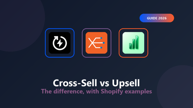 Cross-sell vs upsell explained with Shopify examples