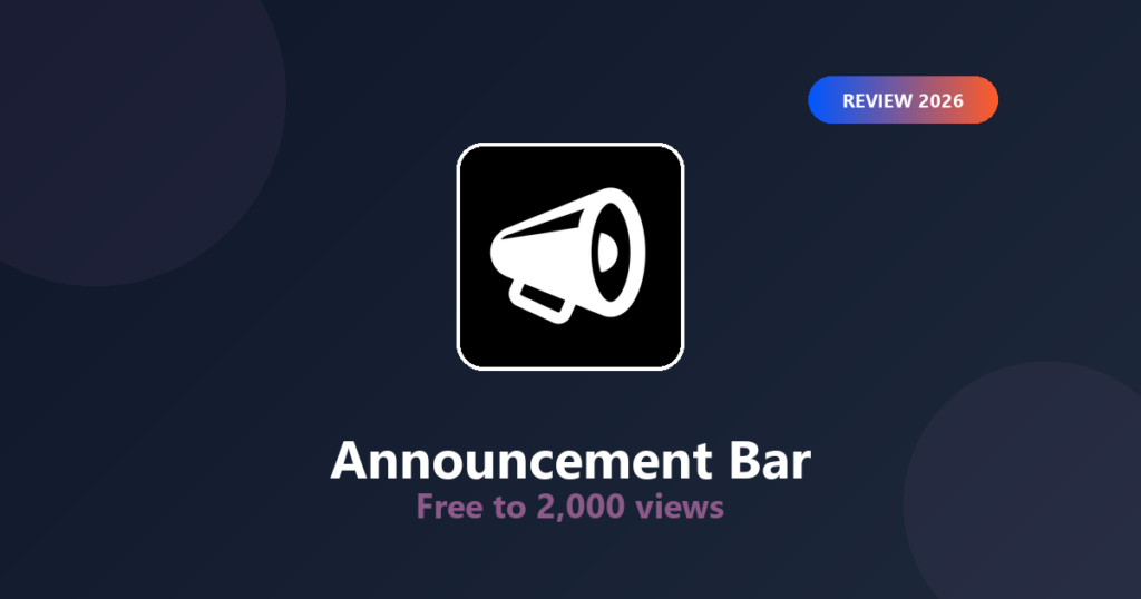 Featured image for Essential Announcement Bar Review 2026: Free to 2,000 Views